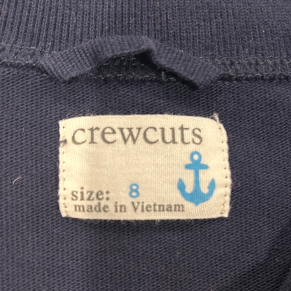 Crew cuts Navy Quarter-Zip Pullover - Picture 2 of 2
